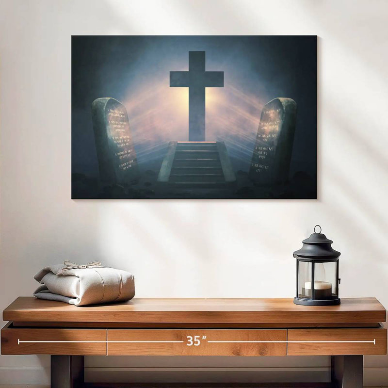 Adella Divine Cross, 24" H x 36" W