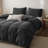 100% Waffle Weave Cotton Duvet Cover Set-135266602-135266594