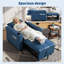 HOMCOM 3-in-1 Single Sofa Bed Convertible Pull Out Sleeper Chair-1036760557