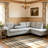 97.5" L-Shaped Sectional Sofa With Built-In Cup Holders