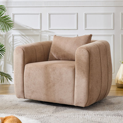 37” Wide Upholstered Swivel Chair