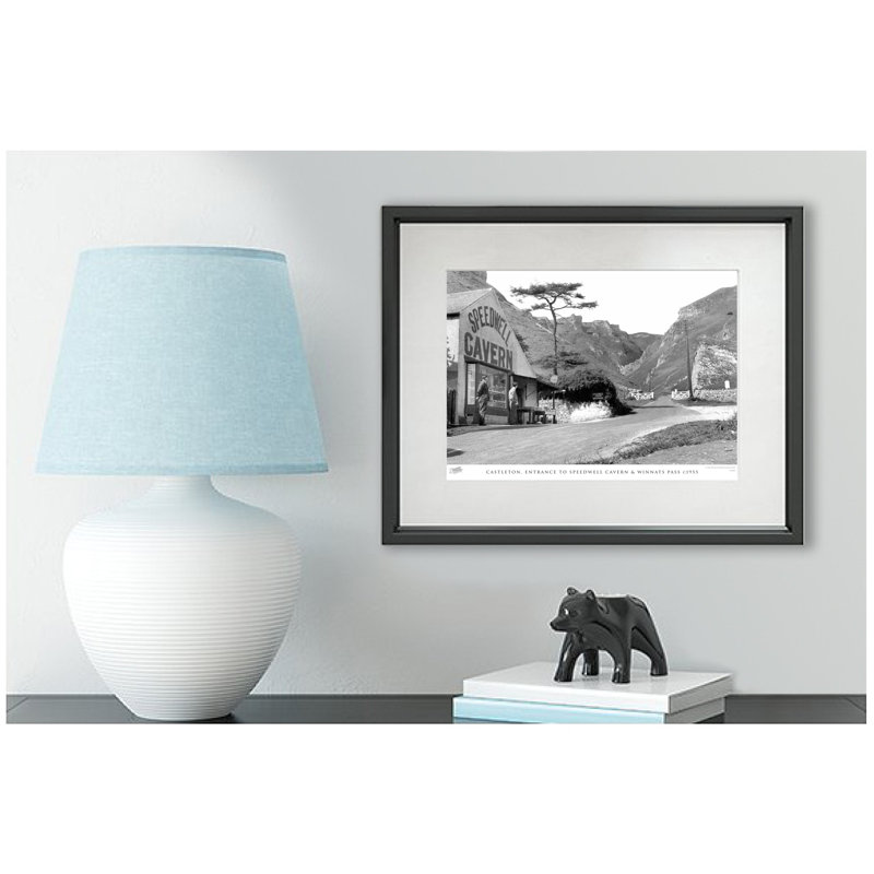 Castleton, Entrance To Speedwell Cavern & Winnats Pass C1955 - Single Picture Frame Print, 40cm H x 50cm W x 2.3cm D