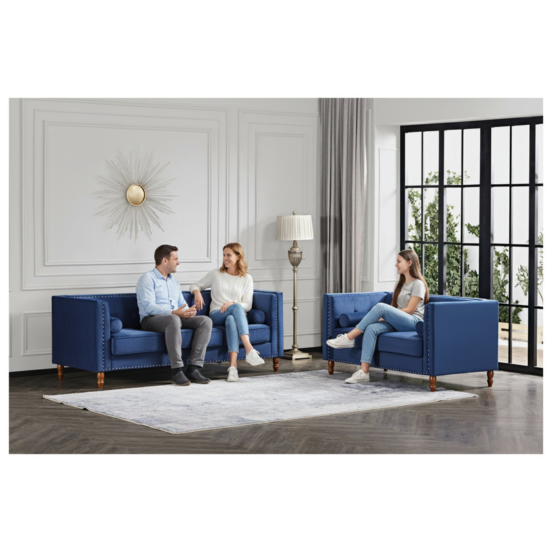 Causeuse capitonnée Chesterfield