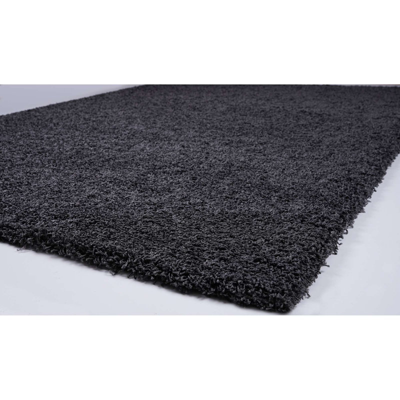 Tapis gris anthracite Prouty, Rectangle 5 pi 3 po x 7 pi 7 po