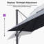 3.3m x 2.5m Rectangular Cantilever Parasol-1311011525