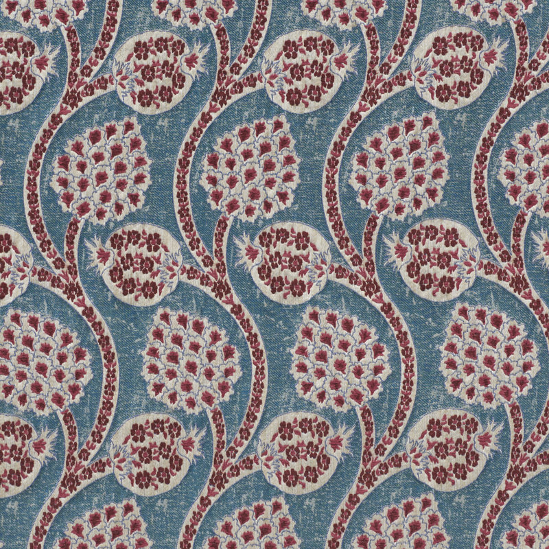 Tissu Perséphonie, Paon