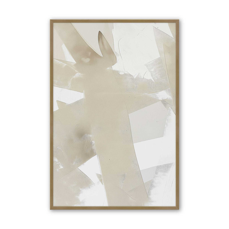 Impression Soft Momentum II, Reproduction encadrée sans passe-partout, H 21,25 po x l 17,25 po x P 1,25 po, Or brossé