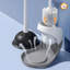 Ensemble de piston de toilette et brosse, outils de nettoyage de salle de bain avec poignée ergonomique, ensemble de rangement compact (blanc)