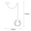 Lustre moderne noir, hauteur réglable, 42,1 po x 6,7 po | Corps en métal, douille E27 (40 W maximum) | Design scandinave élégant, parfait pour la salle à manger et le salon | Homologué IP20, décoration intérieure élégante-1224265599