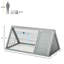 Cage à lapin en bois avec fil extérieur et fil ventilé - 46 po x 24 po, gris, compact pour fil de ventilation pour petits animaux 24 po, animaux de compagnie portables gris