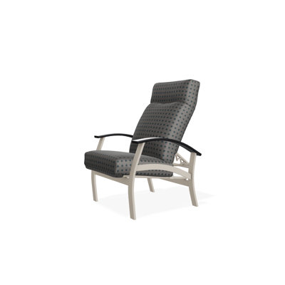 Chaise de patio inclinable avec coussins Askar