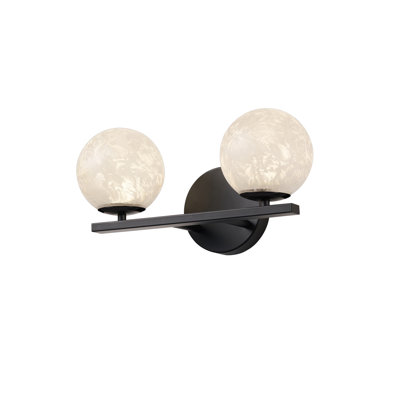 Wall Sconce - 2-Light - Black