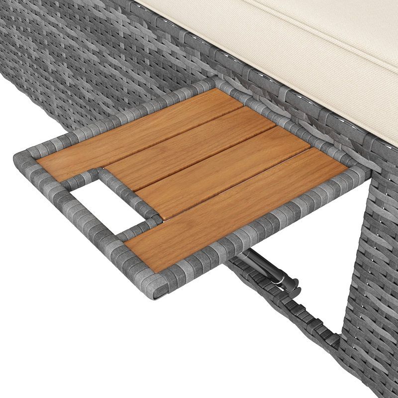 187cm Long Double Chaise with Cushions