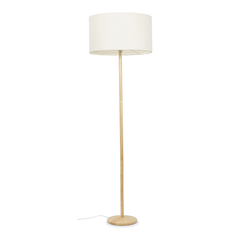 Monhollan 140cm Traditional Floor Lamp Set, Yes, Cream
