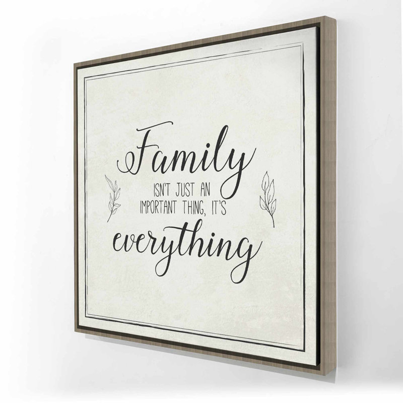 Toile encadrée Family Family Beiges | Illustration de décoration intérieure