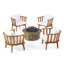 Ensemble de conversation 5 coussins Parquet avec coussins