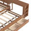 Lit de jour simple en L avec couchette Tarazon, bureau intégré et tablettes de rangement, bois durable-125179225-125179226