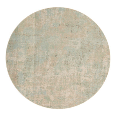 Tapis brun / bleu sarcelle
