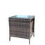 Table basse pour terrasse en verre trempé brun, imperméable, auto-assemblable-45851446