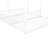 Metal Twin Size House Platform Beds, Two Shared Beds, White