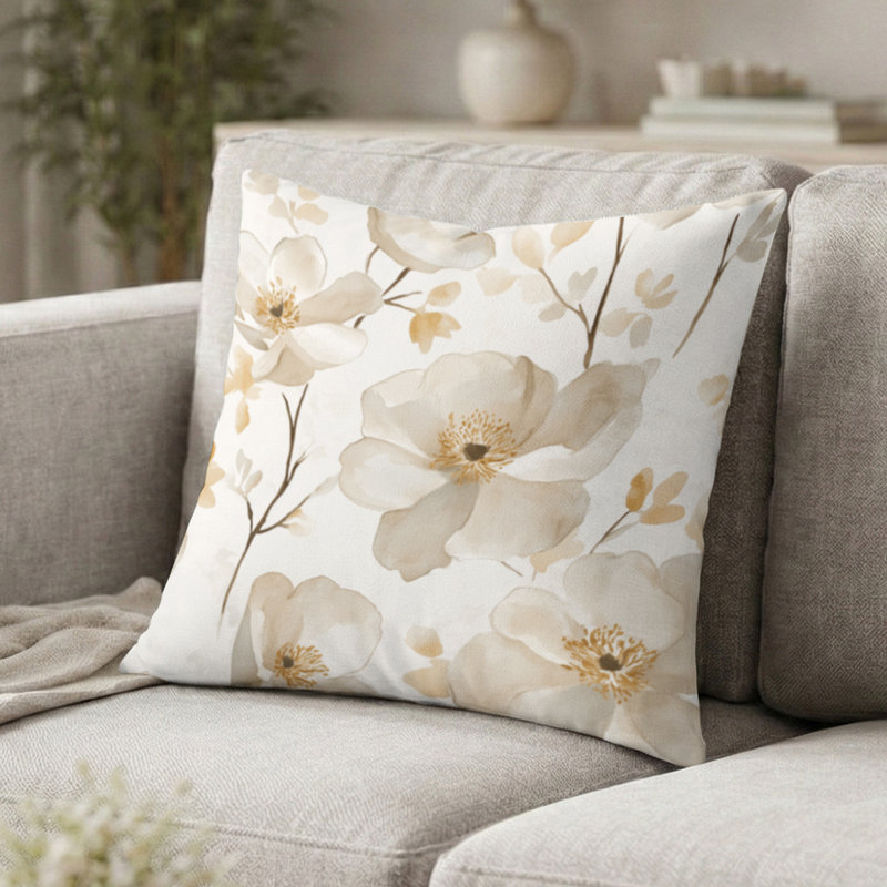 Coussin décoratif French Country, H 16 po x l 16 po