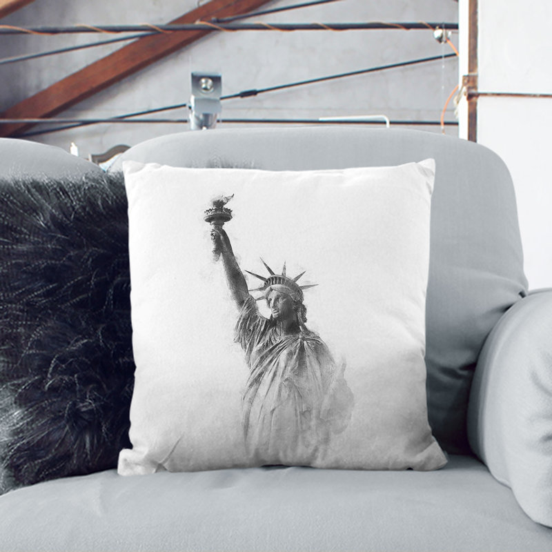 Square Throw Cushion, 55cm H x 55cm W x 20cm D