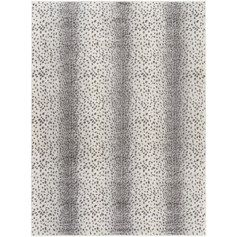 Angelien Power Loom Charcoal/Cream Rug