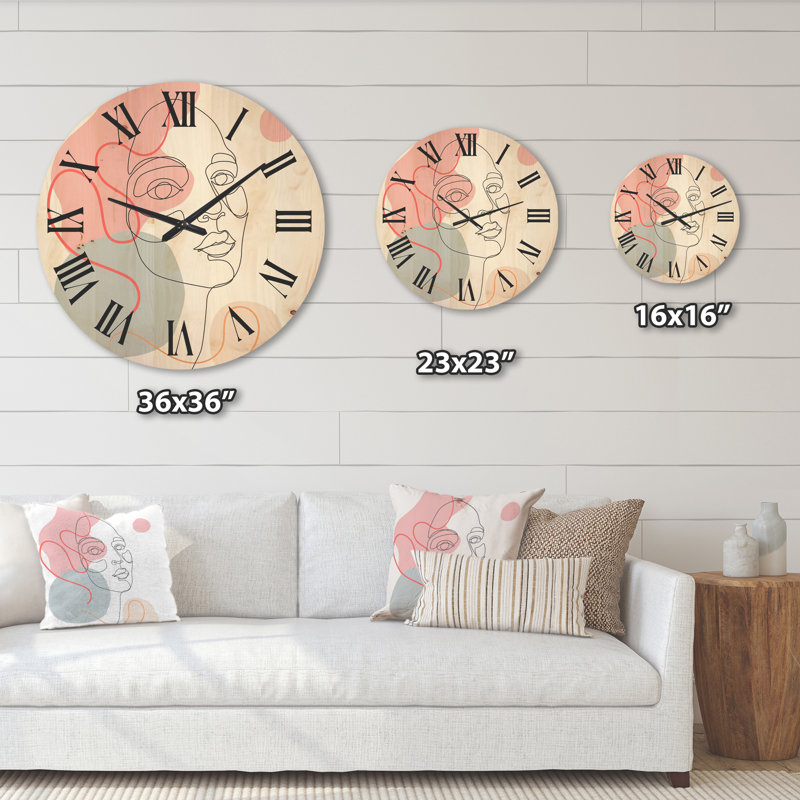 Horloge murale en bois, Très grand