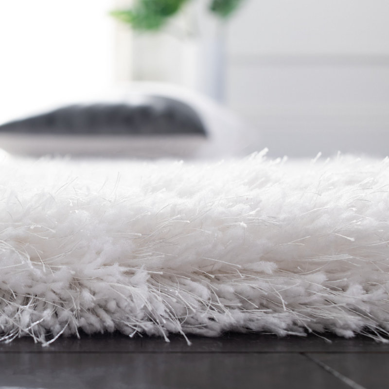 Tapis de couleur unie à poils longs Aberforth, Tapis de couloir 2 pi 6 po x 8 pi