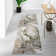 Modern Abstract Green Gold Area Rug