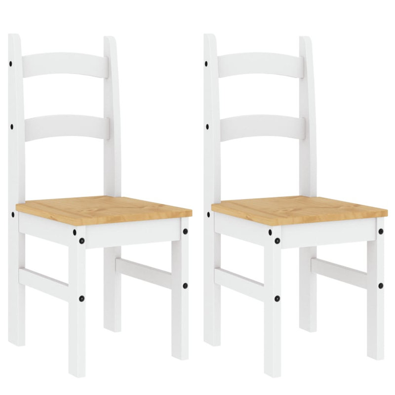 Wogina 45cm H Solid Wood Side Chair, White