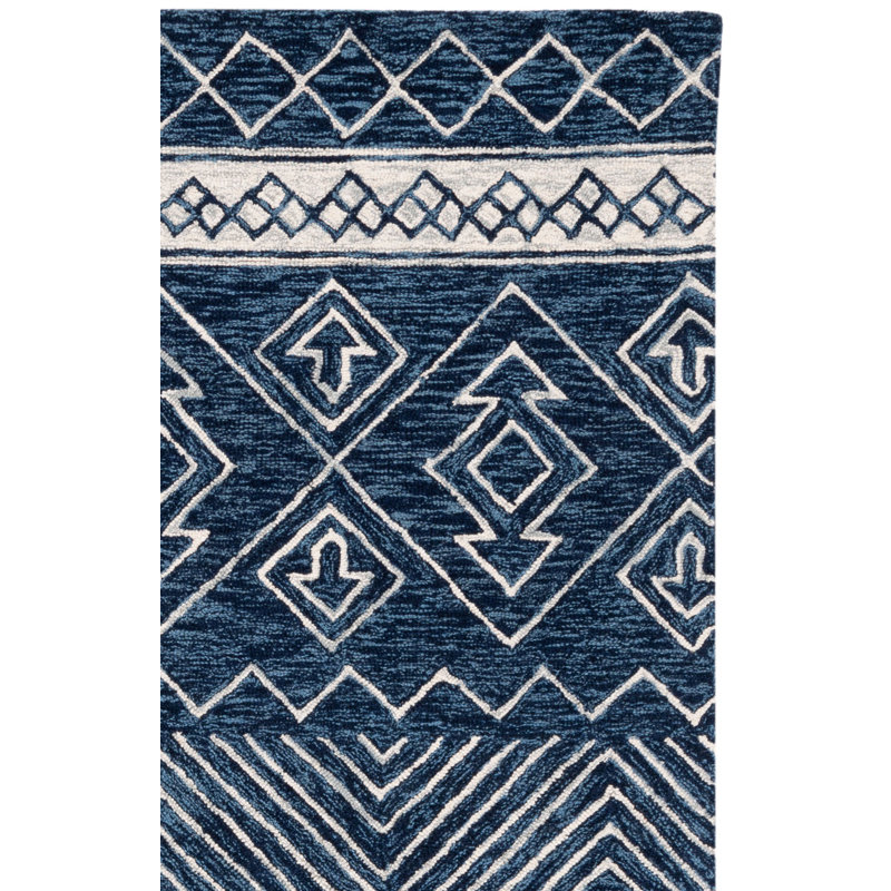 Tapis en laine et coton touffeté à la main Metro, Rectangle 8 pi x 10 pi