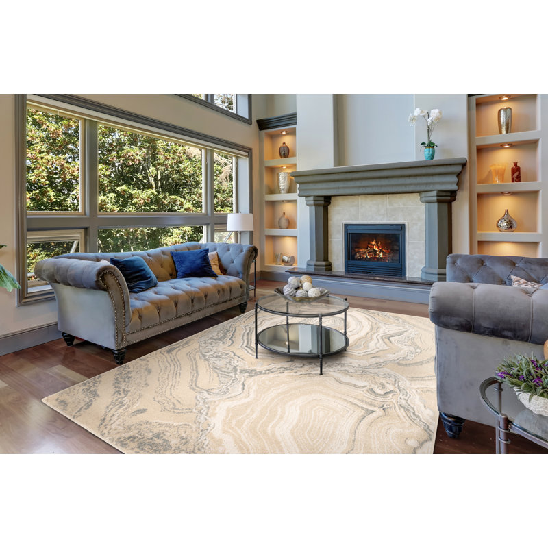 Abstract Area Rug, Rectangle 133 x 180cm