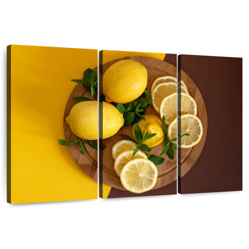 Yarlin Lemon Fruit Board, 32" H x 50" W