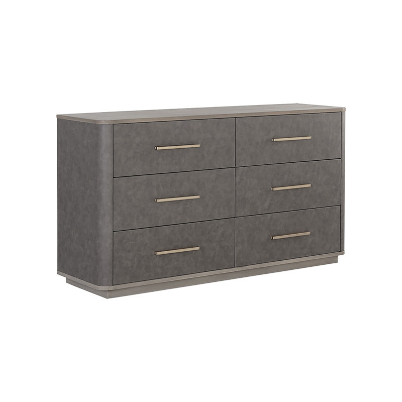 Commode double 6 tiroirs Hubsch