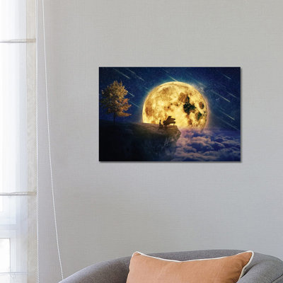 Midnight Piano Lullaby 1 Piece Wrapped Canvas Wall Art