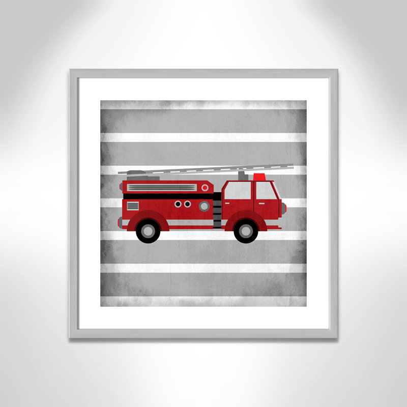 In Red 1' Wall Decal, 22.5" H x 22.5" W x 1.18" D, Silver Box Framed