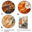 Orange et bleu sarcelle, tourbillon botanique I - art botanique abstrait-1229838080-1229838081-1262129441