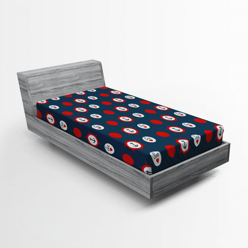 Microfiber Polka Dots Fitted Sheet, Twin Fitted Sheet