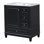 Meuble-lavabo 30 po avec lavabo, une porte avec tablette et trois tiroirs, porte à fermeture douce, blanc