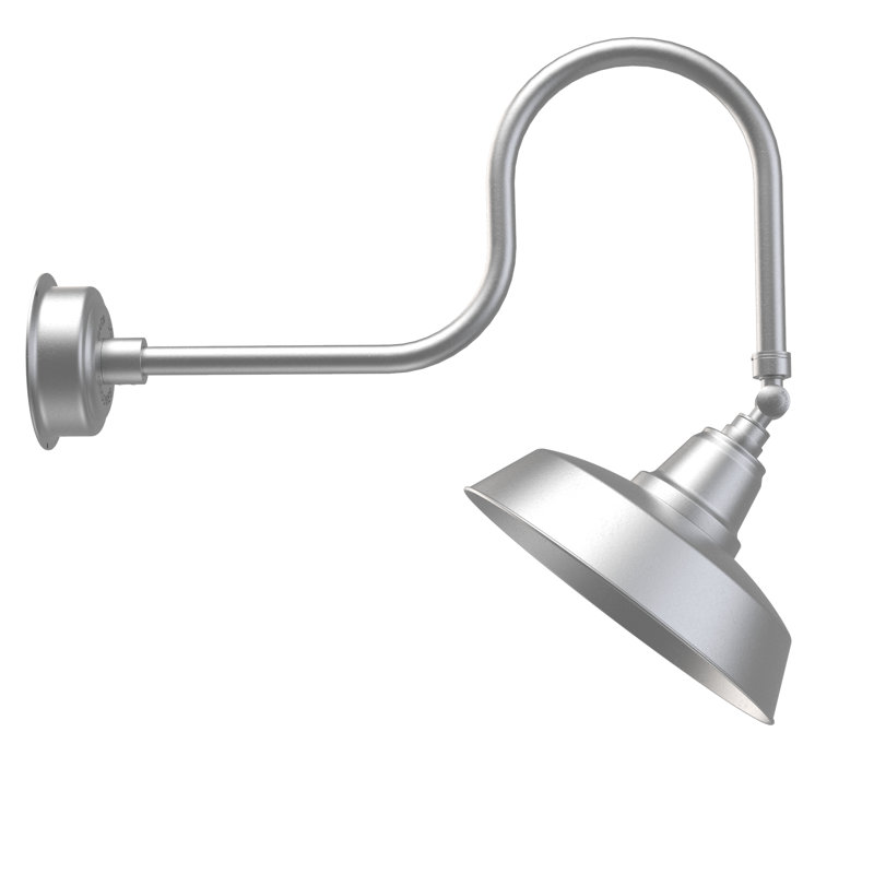 Luminaire de grange d’extérieur à del goodyear, Argent galvanisé