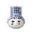 Olga Vase, Blue, H: 7.9"-860814699-860814696