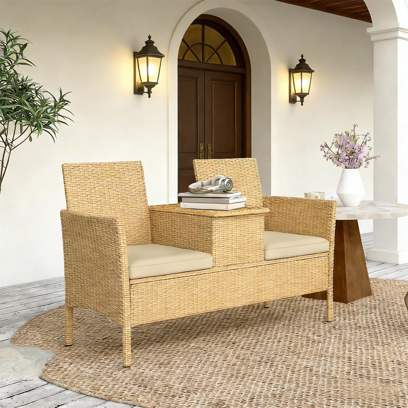 Causeuse de patio (avec chaise de patio seulement)
