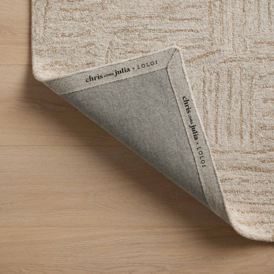 Chris Loves Julia x Loloi Polly Smoke / Sand Area Rug