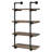 Shannock 46'' H Stainless Steel Floating Bookcase-294782416-294782417