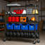Étagère robuste en fil de métal avec roulettes, capacité de 800 lb, support de rangement de garage réglable-802748137-802748138