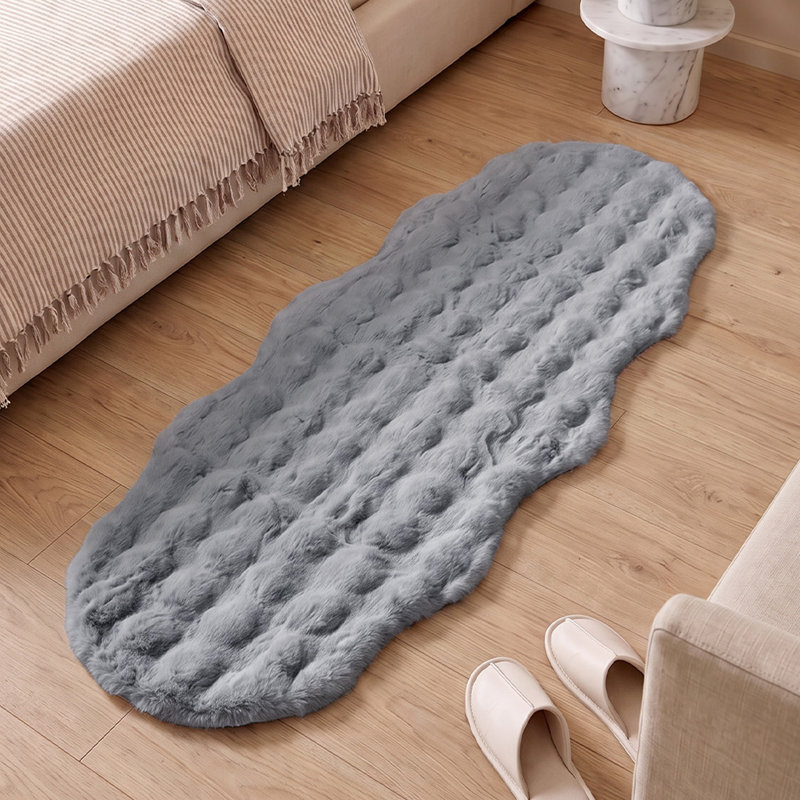 Novelty cm Washable Area Rug, light grey, Novelty 60cm x 180cm