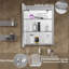 Pharmacie avec miroir 3 tablettes Magari 20 W 26 H