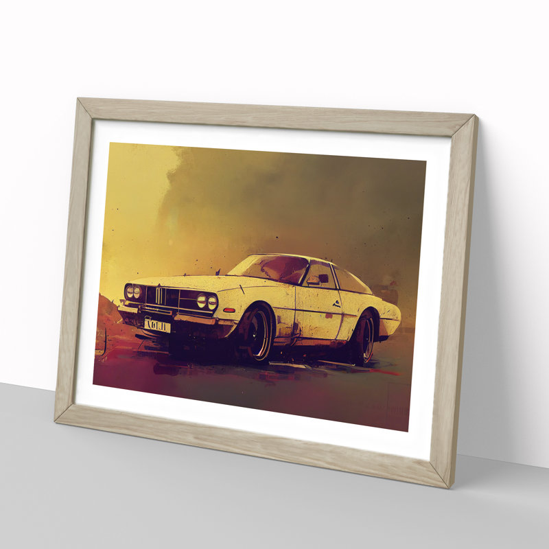 Concept Car Vol.4 - Framed Print, 34cm H x 46cm W x 2cm D, Oak