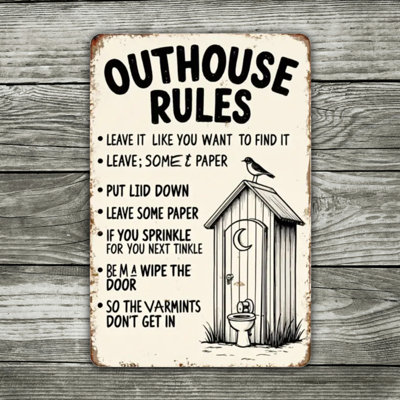 Vintage Aluminum Metal Sign 12"x8", Rustic Tin Wall Art, Weatherproof Decorative Plaque, Farmhouse Kitchen Bar Indoor Outdoor Wall Decor